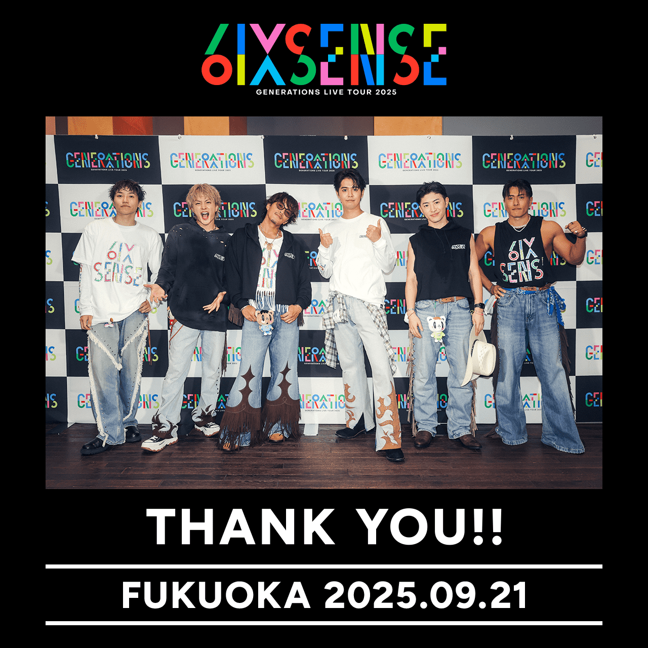 GENERATIONS LIVE TOUR 2025 ”6IX SENSE” | EXILE TRIBE mobile