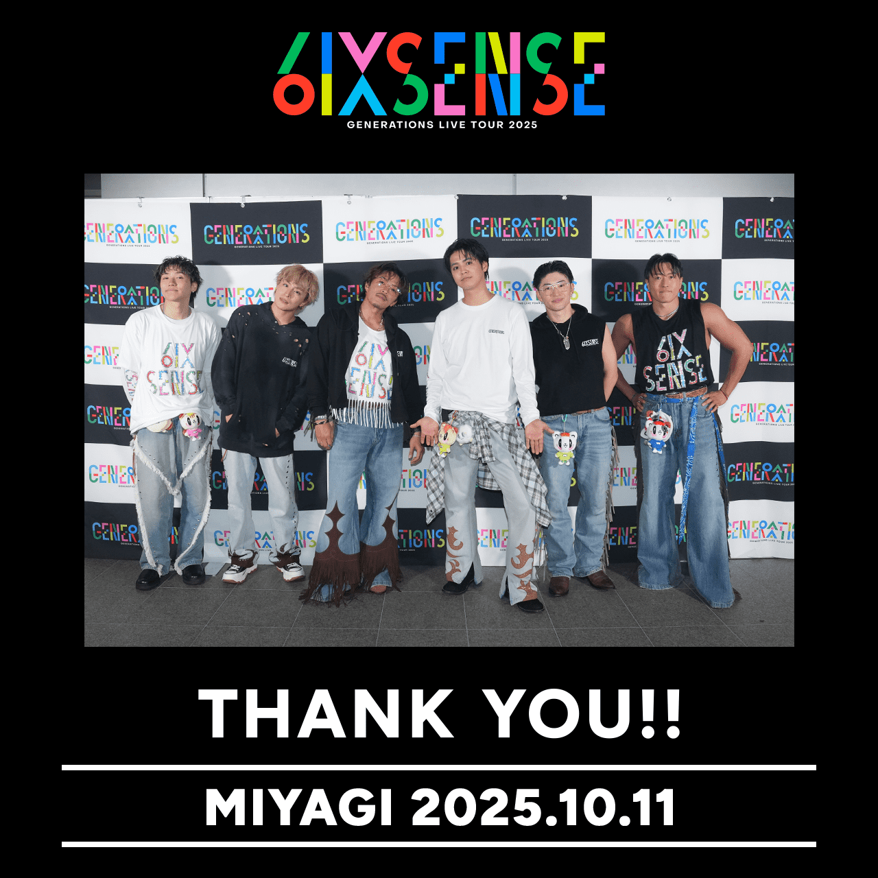 GENERATIONS LIVE TOUR 2025 ”6IX SENSE” | EXILE TRIBE mobile