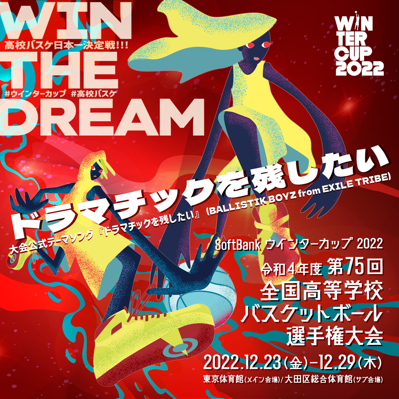 12/28(水)・29(木)「SoftBank ウインターカップ2022」男女決勝