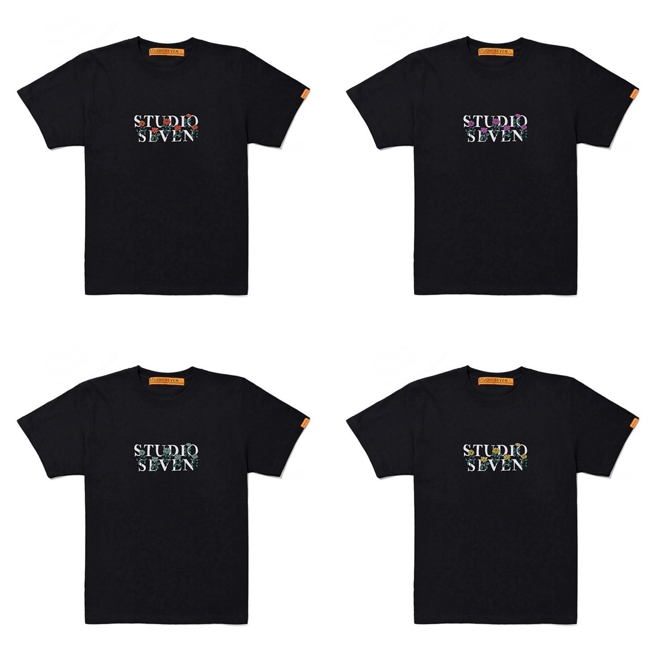 STUDIO SEVEN】バラの花をモチーフとしたTシャツをSTUDIO SEVEN