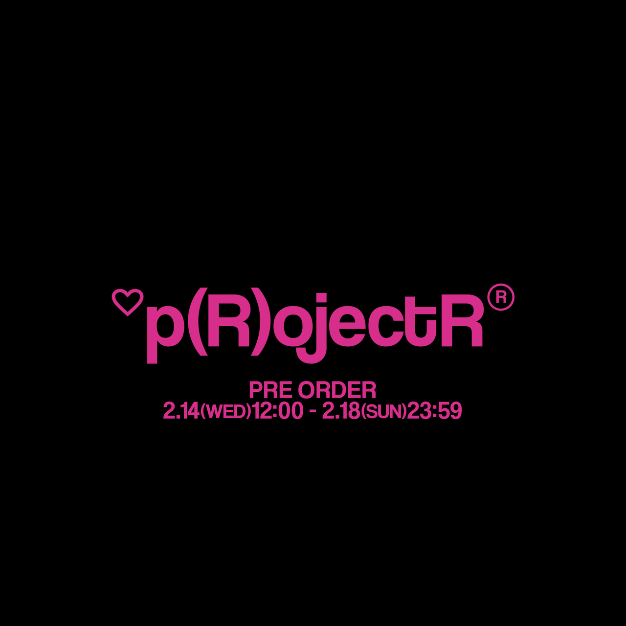 p(R)ojectR®(プロジェクトアール)】VALENTINE COLLECTION受注販売 