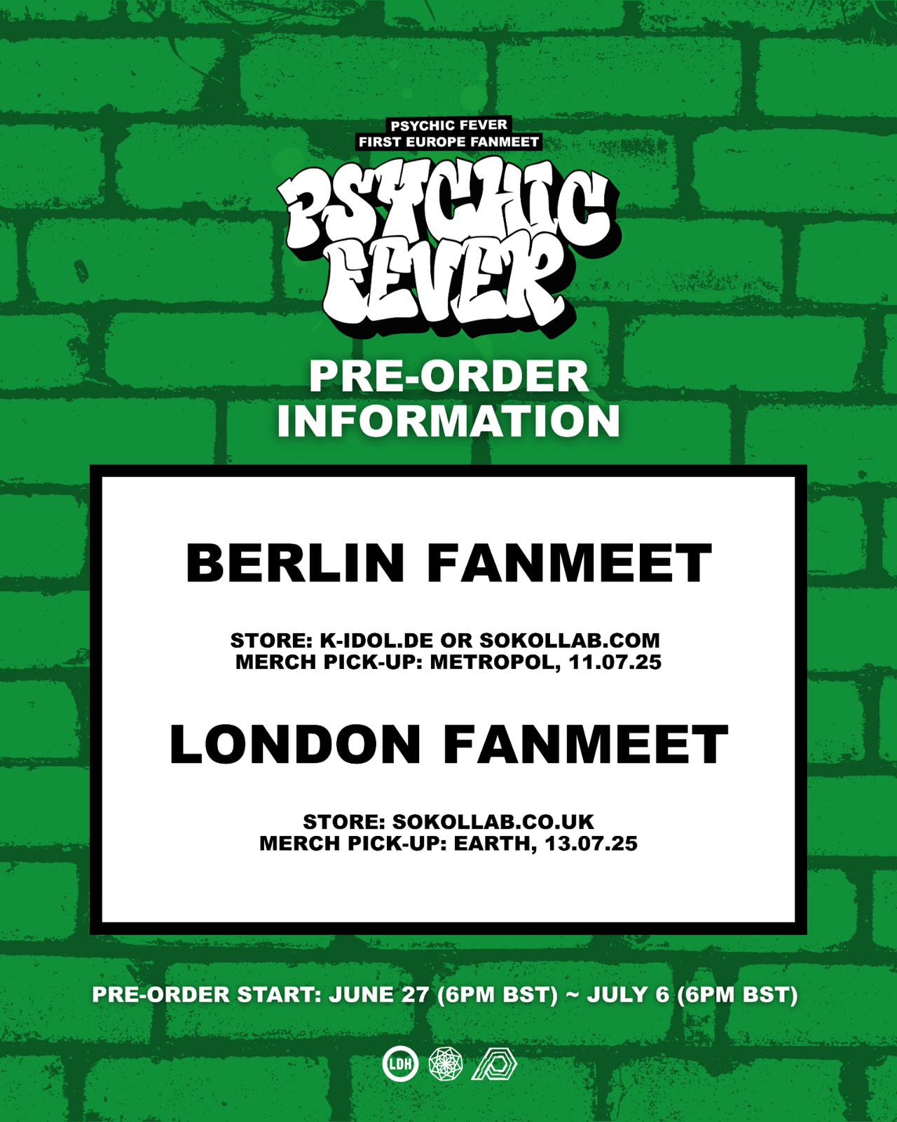 グッズ情報解禁!!】『PSYCHIC FEVER FIRST EUROPE FANMEET』開催