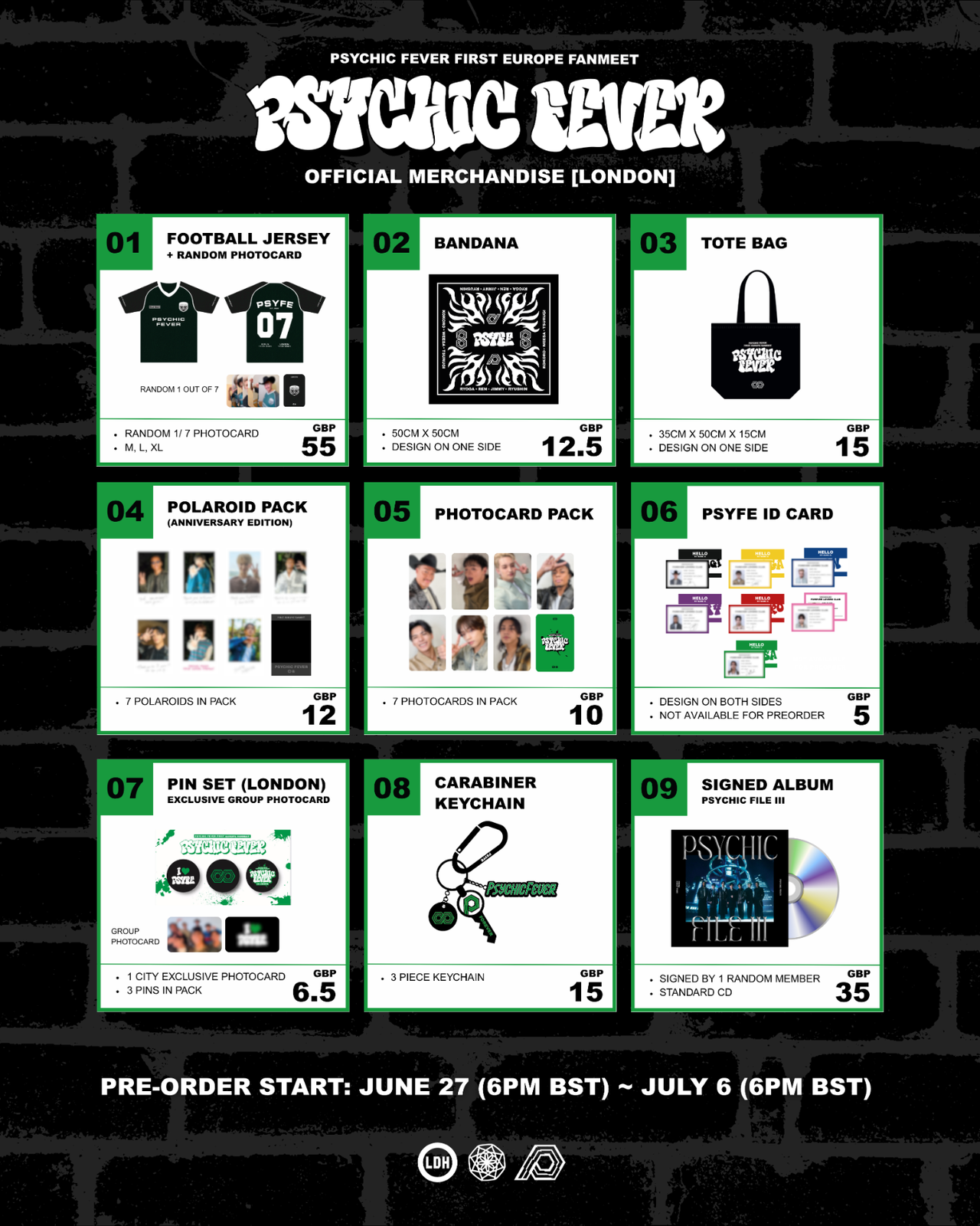 PSYCHICFEVER サイン EU ファンミ PSYCHIC FEVER OFFICIAL FAN CLUB