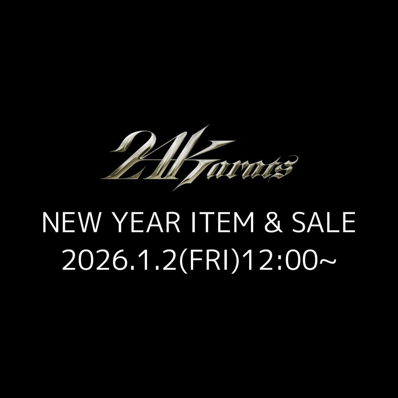 2026/1/2(金)12:00～販売開始！】24karats NEW YEAR ITEM & SALE