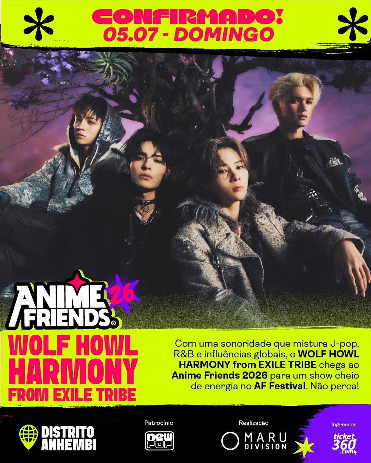 7/5(日)開催!!】『Anime Friends 2026』にWOLF HOWL HARMONY出演
